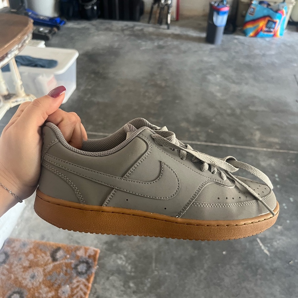 Gray Nike  Sneakers with Gum Sole